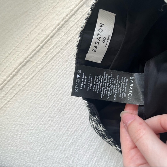 Aritzia❣️Bryn tweed mini skirt Black and white - Picture 3 of 6